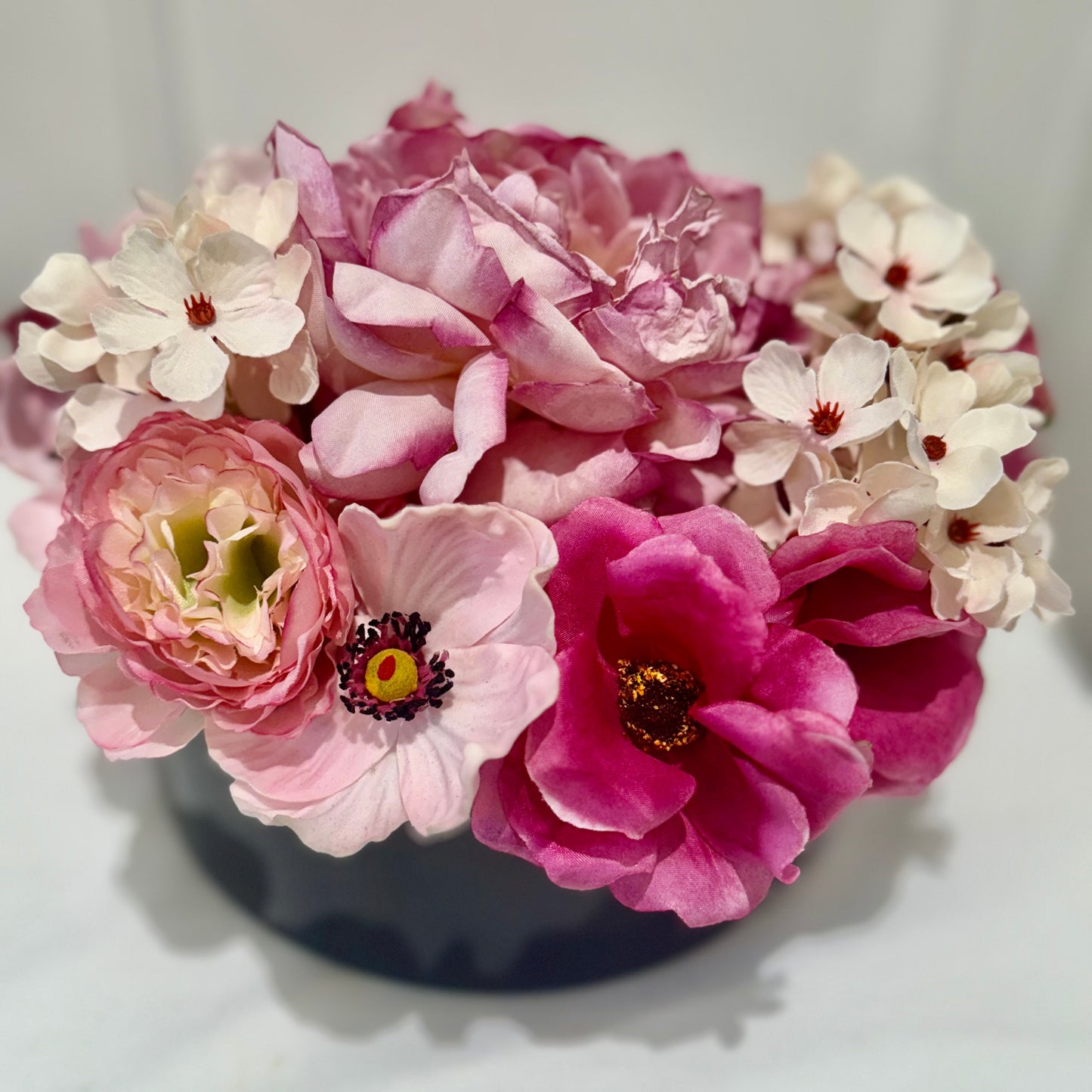 Pink Peony and Anemone Arrangement