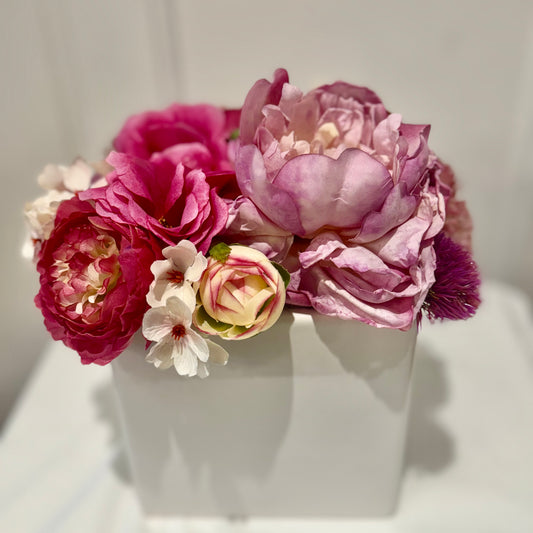 Berry Peony and Ranunculus Arrangement